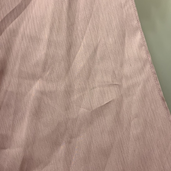 Pale pink/ light purple formal criss cross beaded rhinestone dress - Picture 10 of 11